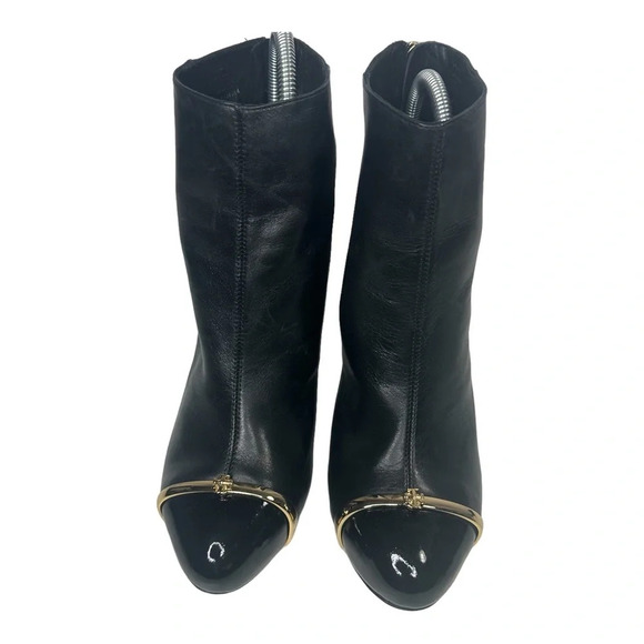 Tory Burch Black Pacey Cap-Toe Ankle Bootie. Sz: 9.5 - Picture 5 of 13